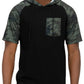 Mens Short Sleeve Camo Hooded Tshirt