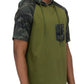 Mens Short Sleeve Camo Hooded Tshirt