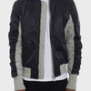 Two Tone Color Block Bomber Jacket