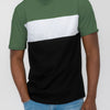 Mens Color Block Short Sleeve Tshirt