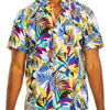 Hawaiian Print Button Down Shirt