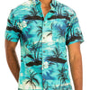 Hawaiian Print Button Down Shirt