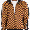 Mens Full Zip Checkered Jacket