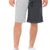 Mens Diamond Two Tone Print Shorts