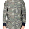 Mens Casual Long Sleeve Camo T-shirt Tops