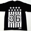 Black And White Flag Print Tee