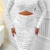 Solid Straight Shoulder Cutout Midi Dress