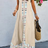 Random Printed Spaghetti Strap Sleeveless Dress