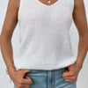 Sleeveless Knit Cross Back Vest