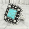 Western Bubble Jeweled Stretch Ring