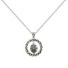 Western Rhinestone Open Circle Necklace
