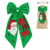 Christmas Santas Hohoho Bow Barrette Hair Clip