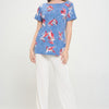 Plus Size Hit Boat Nk Short Sl Top