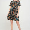 Short-sleeved Knee-length Dress