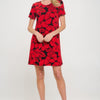 Short-sleeved Knee-length Dress