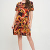 Short-sleeved Knee-length Dress