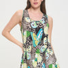 Hit Print Shark Bite Hem Tank