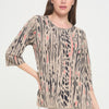 Print Hit Merrow Top