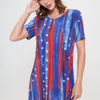 Short-sleeved Knee-length Dress