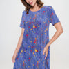 Short-sleeved Knee-length Dress