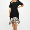 Hit Half Sleeve Contrast Dress