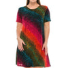 Short-sleeved Knee-length Dress