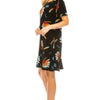 Short-sleeved Knee-length Dress