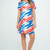 Short-sleeved Knee-length Dress