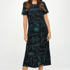 Plus Size Bns Print Long Dress