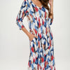 Hit V-neck Long Dress W/pocket