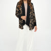 Glitter Long Sleeve Contrast Jacket