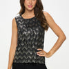 Nylon Foil Contrast Tank Top