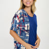 Hit Round Neck Short Sleeve Top