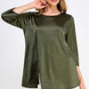 Washed Satin Elegance Top