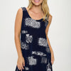 Sleeveless Tank Dress with Round Neckline