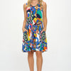 HIT V-Neck Bias Pocket Tank Dress