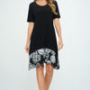 Hit Half Sleeve Contrast Dress