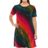 Plus Size Print Missy Dress Short Sleeve
