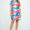 Short Sleeve And Soft Round-Neckline Short Dress