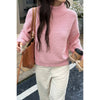 Soft Knit Roll Neck Long Sleeves Sweater