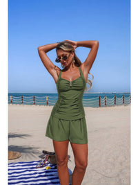 The Verano Pocket Swim Set – sling strap pleated pocket swim set, view 3