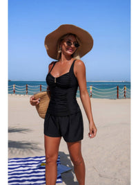 The Verano Pocket Swim Set – sling strap pleated pocket swim set, view 5