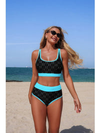 The Bondi Push-Up Bikini – push-up triangle high waisted band bikini, view 2