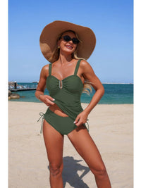 The Newport Tankini Set – padded drawstring tankini set, view 2