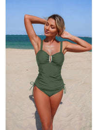 The Newport Tankini Set – padded drawstring tankini set, view 3