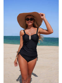 The Newport Tankini Set – padded drawstring tankini set, view 5