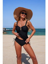 The Newport Tankini Set – padded drawstring tankini set, view 6