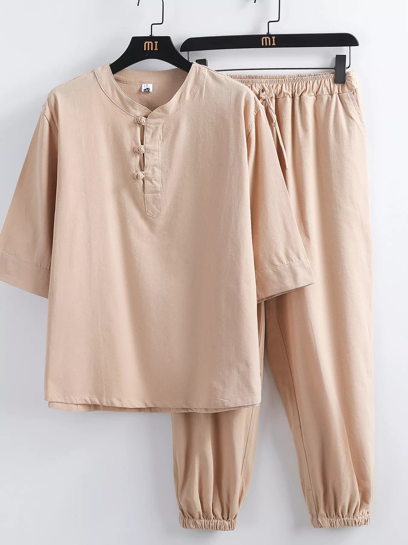 The Lennox 3/4 Sleeve Set – plus size 3/4 sleeve top and pants set, view 5