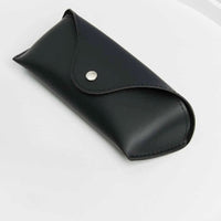 Geometric TAC Polarization Lens Sunglasses case in sleek black design.