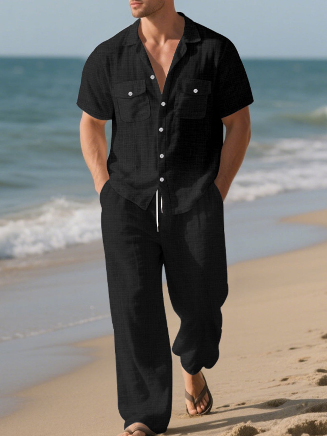 The Ashford Shirt & Pants Set – men's casual button up shirt and pants set